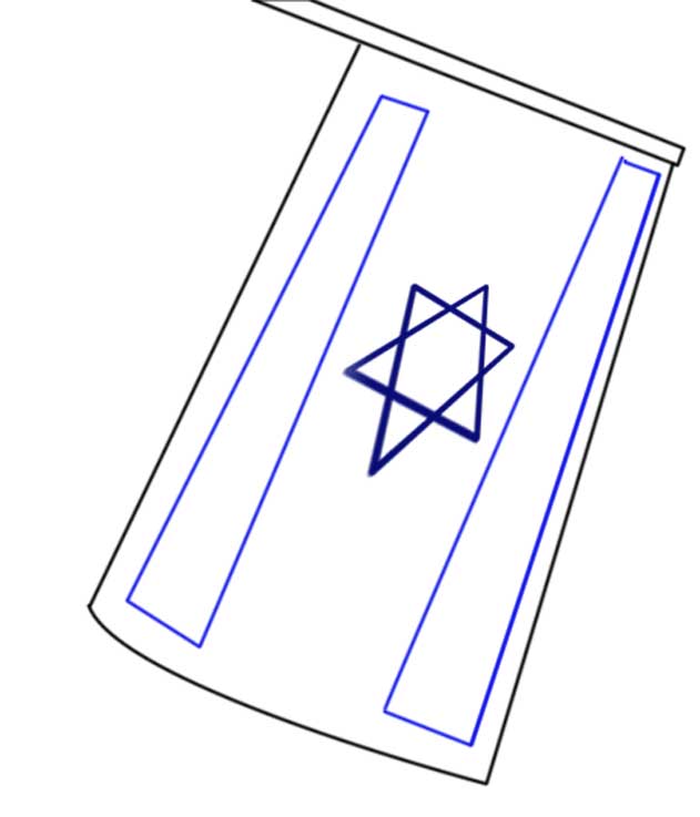 דפי צביעה דגל ישראל