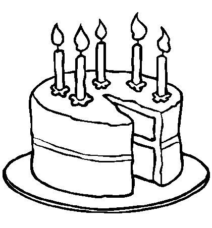עוגה עם נרות