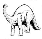 דינוזאור ענק בדף צביעה