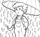 ילד בגשם